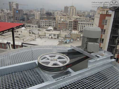 سیستم کاهش دور تسمه برج خنک‌ کننده