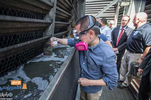 عملیات آبی در برج‌های خنک کننده