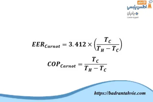 فرمول محاسبه EER و COP