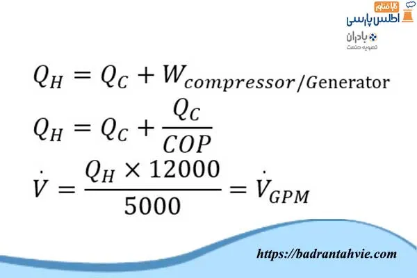 فرمول محاسبه مکانیسم عملکرد برج خنک کننده و چیلر