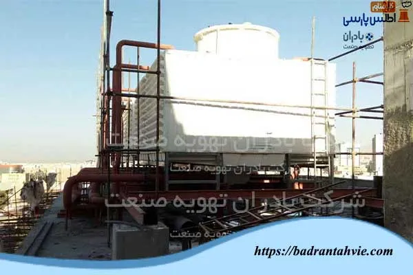 مراحل ساخت برج خنک کننده بیمارستان 1000 تختخوابی کمالی کرج